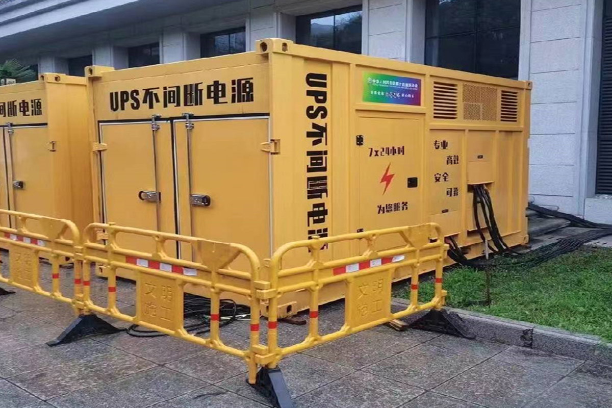 内江发电机租赁施工现场