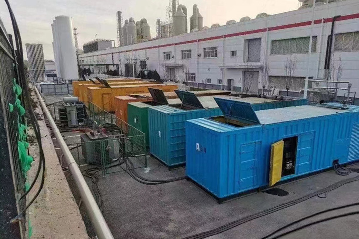 内江发电机租赁施工现场